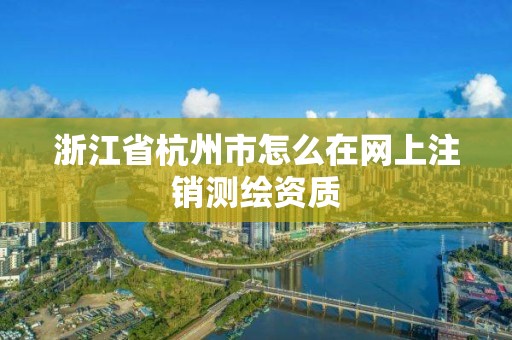 浙江省杭州市怎么在网上注销测绘资质