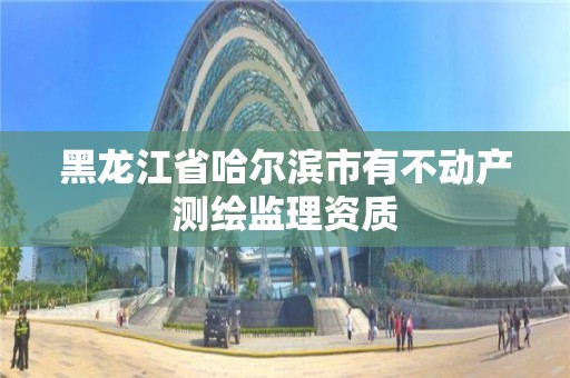 黑龙江省哈尔滨市有不动产测绘监理资质