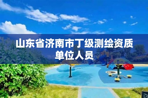 山东省济南市丁级测绘资质单位人员