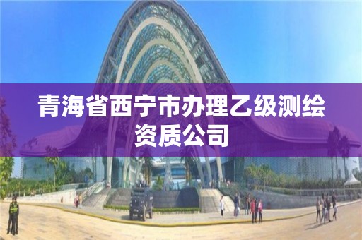 青海省西宁市办理乙级测绘资质公司