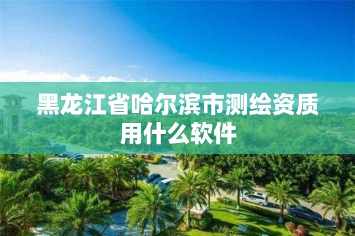 黑龙江省哈尔滨市测绘资质用什么软件