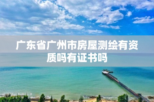 广东省广州市房屋测绘有资质吗有证书吗