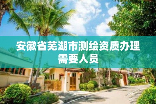 安徽省芜湖市测绘资质办理需要人员