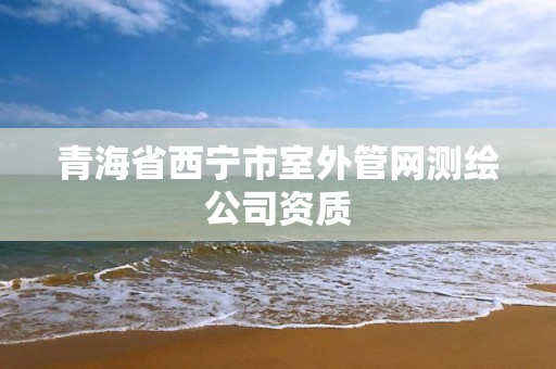 青海省西宁市室外管网测绘公司资质