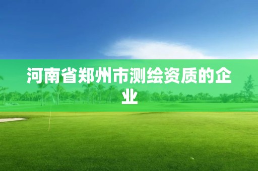 河南省郑州市测绘资质的企业