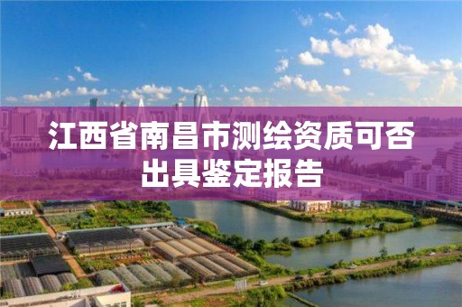 江西省南昌市测绘资质可否出具鉴定报告