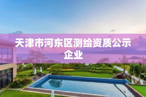 天津市河东区测绘资质公示企业