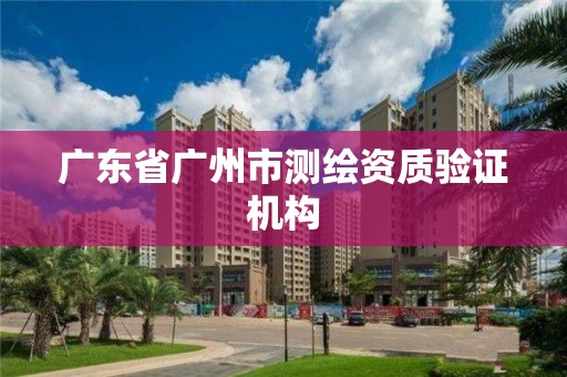 广东省广州市测绘资质验证机构