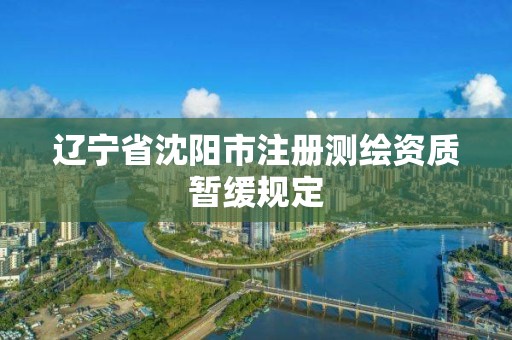 辽宁省沈阳市注册测绘资质暂缓规定