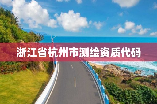 浙江省杭州市测绘资质代码