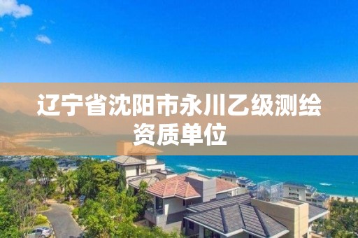 辽宁省沈阳市永川乙级测绘资质单位