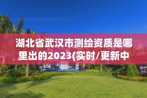 湖北省武汉市测绘资质是哪里出的2023(实时/更新中)