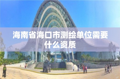 海南省海口市测绘单位需要什么资质