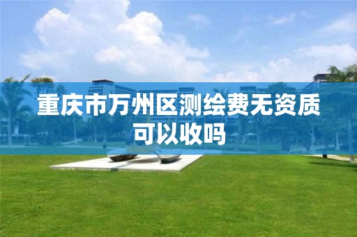 重庆市万州区测绘费无资质可以收吗