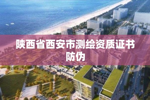 陕西省西安市测绘资质证书防伪