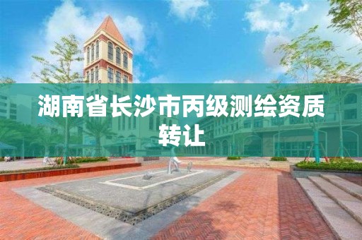 湖南省长沙市丙级测绘资质转让