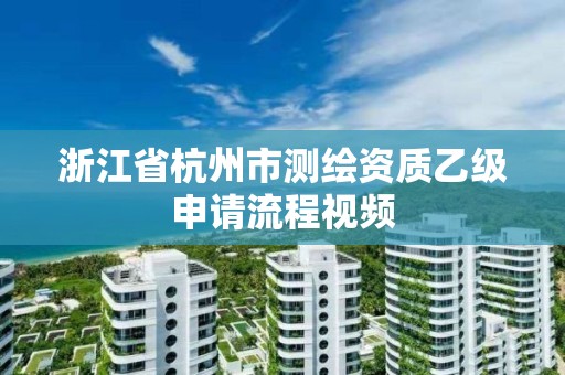 浙江省杭州市测绘资质乙级申请流程视频