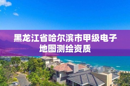 黑龙江省哈尔滨市甲级电子地图测绘资质