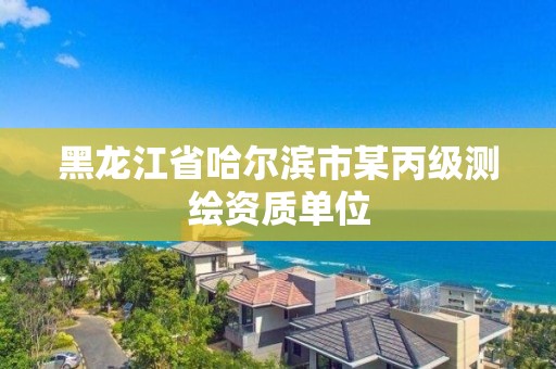 黑龙江省哈尔滨市某丙级测绘资质单位