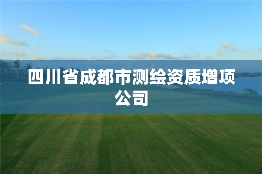 四川省成都市测绘资质增项公司