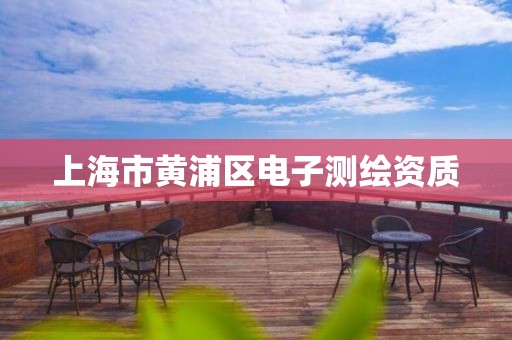 上海市黄浦区电子测绘资质