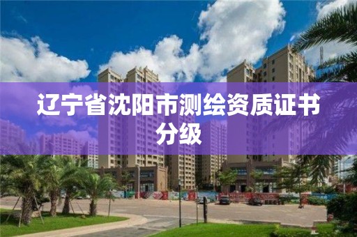 辽宁省沈阳市测绘资质证书分级