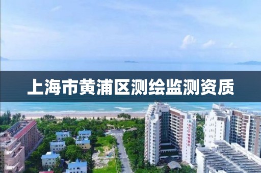 上海市黄浦区测绘监测资质