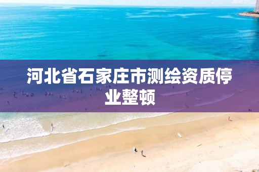 河北省石家庄市测绘资质停业整顿