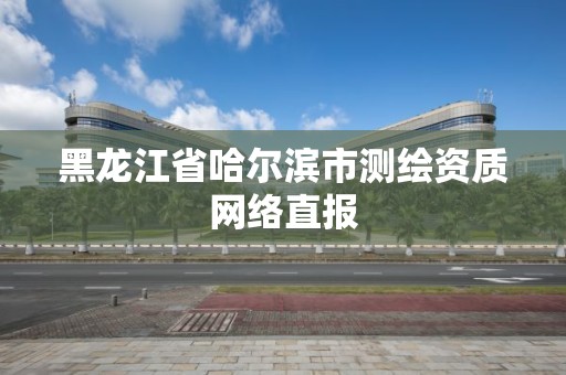 黑龙江省哈尔滨市测绘资质网络直报