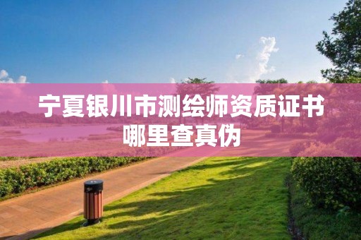 宁夏银川市测绘师资质证书哪里查真伪