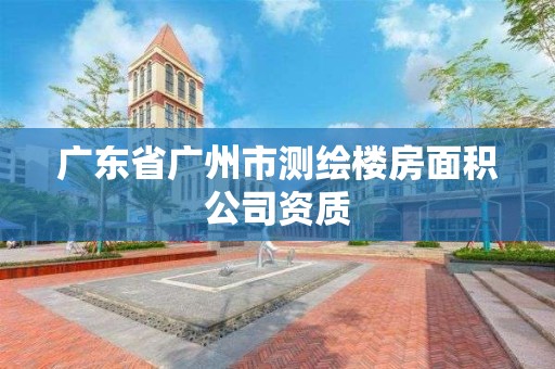 广东省广州市测绘楼房面积公司资质