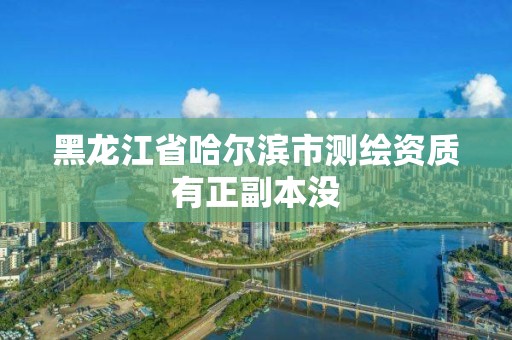 黑龙江省哈尔滨市测绘资质有正副本没