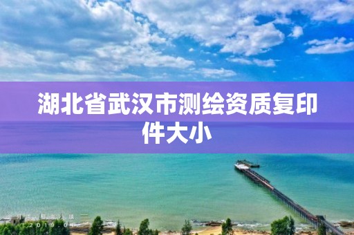 湖北省武汉市测绘资质复印件大小