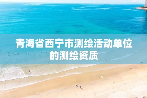 青海省西宁市测绘活动单位的测绘资质