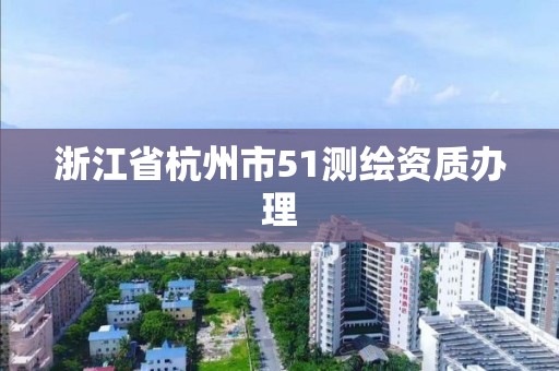 浙江省杭州市51测绘资质办理