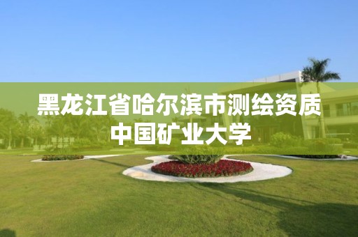 黑龙江省哈尔滨市测绘资质中国矿业大学