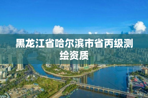 黑龙江省哈尔滨市省丙级测绘资质