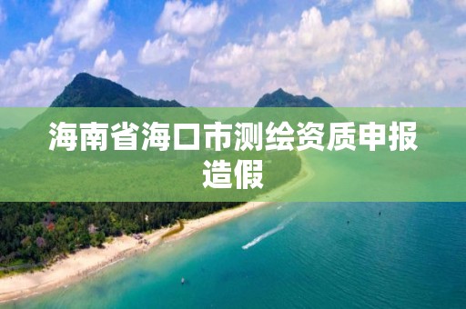 海南省海口市测绘资质申报造假