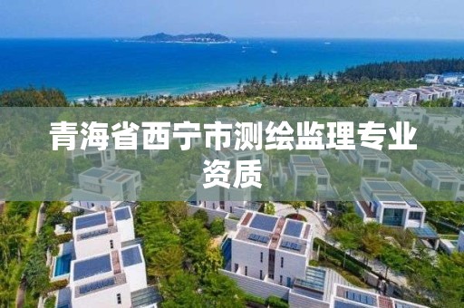 青海省西宁市测绘监理专业资质