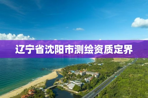 辽宁省沈阳市测绘资质定界