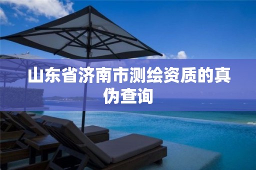 山东省济南市测绘资质的真伪查询