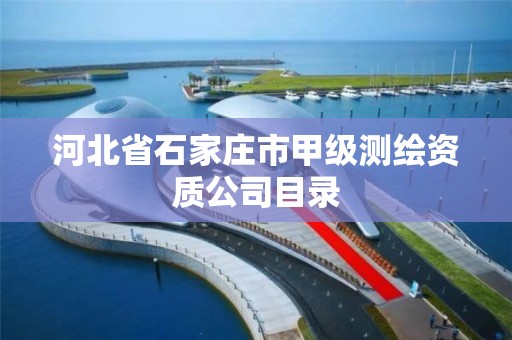 河北省石家庄市甲级测绘资质公司目录