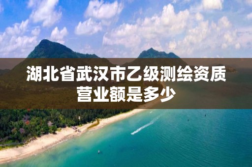 湖北省武汉市乙级测绘资质营业额是多少