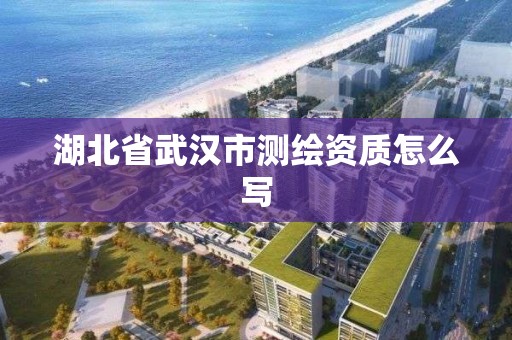 湖北省武汉市测绘资质怎么写