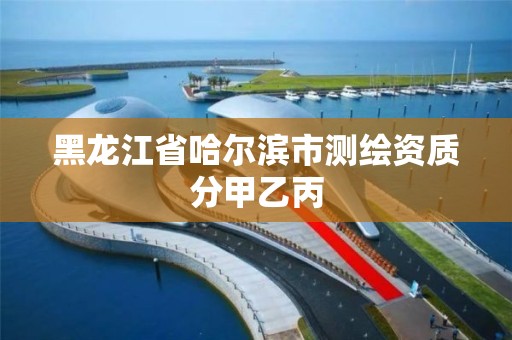 黑龙江省哈尔滨市测绘资质分甲乙丙