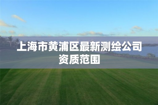 上海市黄浦区最新测绘公司资质范围