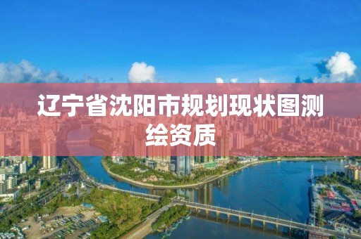 辽宁省沈阳市规划现状图测绘资质