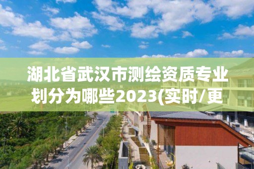 湖北省武汉市测绘资质专业划分为哪些2023(实时/更新中)