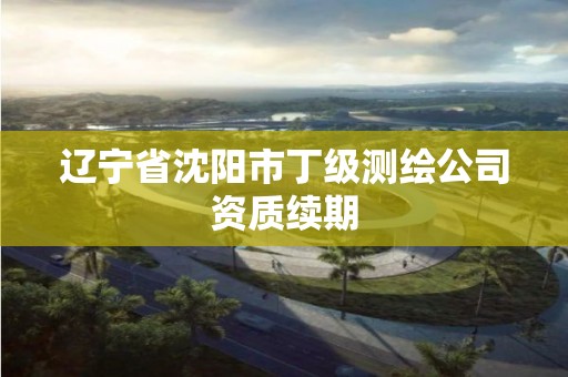 辽宁省沈阳市丁级测绘公司资质续期