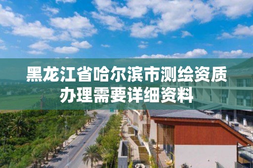 黑龙江省哈尔滨市测绘资质办理需要详细资料